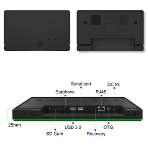 Tablette PoE murale 10,1 pouces avec barre LED RVB programmable pour la réservation de salles de réunion, Android 11 SDK pour l'intégration logicielle - Product Image 3