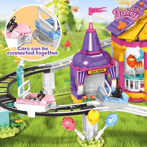 Bloques de Construcción Woma, Parque de Atracciones, Circuito de Montaña Rusa, 40 Piezas, Plástico ABS, Modelo Educativo, Escala 1:1 - Product Image 3