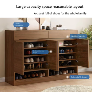 Nouvelle armoire à chaussures en MDF grande capacité pour balcon, meuble de rangement économique pour entrée de hall - Product Image 2
