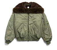 Blouson bombardier à capuche de même style de grandes marques manteau Parker personnalisable au design de luxe