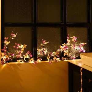 Tsinye ha incantato la vite del salice le luci con la decorazione romantica della farfalla inseriscono per la decorazione del camino di natale della parete - Product Image 5