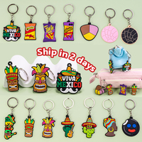 Llaveros al por mayor Viva México, llaveros de PVC blando 2D con máscara mexicana para recuerdos de fiesta de Mayo, dijes para mochilas