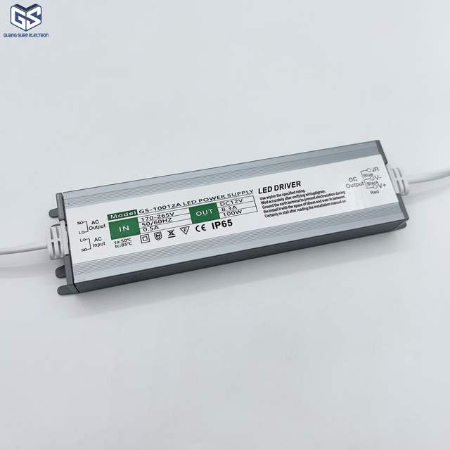 Factory Wholesale 12mm Ultra-thin IP65 Waterproof 12V Single Output 100W Switching Power Supply for Bathroom Smart Mirror