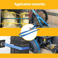 Sangle d'arrimage à cliquet E-Track en gros pour usine, ceinture de fixation de cargaison avec raccords E-Track pour camion et remorque