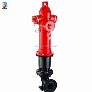 Buse d'incendie extérieure standard Kunan série SS100, revêtement en poudre rouge, avec dôme supérieur et œillet de levage pour usage municipal - Product Image 1