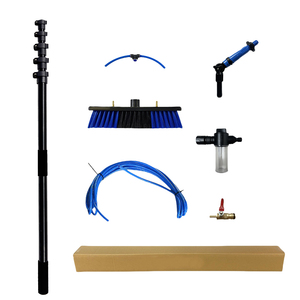Solar Panel Cleaning <b>Brush</b> Water Fed Pole <b>Window</b> Cleaning Set Professional <b>Window</b> Cleaner With Aluminum Telescopic Pole - Product Image 6
