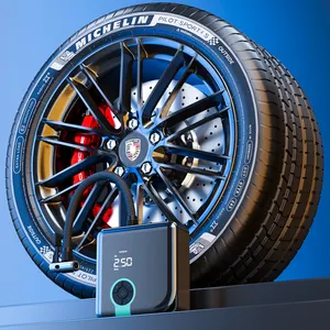 공장 제조 업체 휴대용 배터리 무선 유선 충전식 디지털 미니 타이어 Inflators 자동차 공기 펌프 압축기
