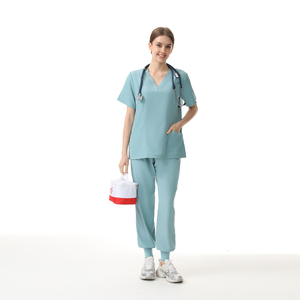 Uniformes musulmanes de manga corta <span class=keywords><strong>para</strong></span> <span class=keywords><strong>mujer</strong></span> al por mayor, traje largo, uniformes de enfermería hospitalaria <span class=keywords><strong>para</strong></span> médicos, hospitales y clínicas - Product Image 2