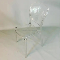Chaises de mariage transparentes de princesse, chaise moderne en plastique acrylique Transparent d'hôtel