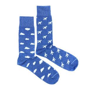 جوارب نسائية مرحة غير متطابقة بصورة مقتصدة ، جوارب من بيض بيكون AB - Product Image 2