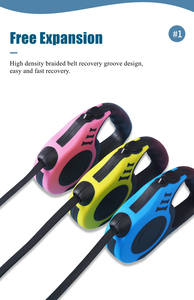 Correas largas retráctiles para perros, accesorio ajustable de fábrica con Control remoto Premium, 5m, 8m, 10m - Product Image 3