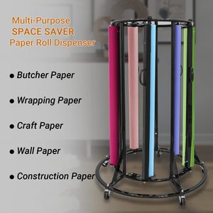 Cortador de Papel de Embalaje JH-Mech, Resistente y Duradero, Compatible con Rollos de hasta 36 Pulgadas, Soporte y Cortador de Rollos de Papel de Acero al Carbono Móvil - Product Image 1