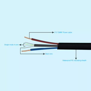 Cable de fibra óptica con Cable de alimentación FTTH + <span class=keywords><strong>2C</strong></span> - Product Image 4