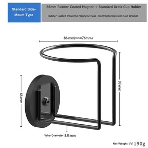 Support magnétique en caoutchouc D66mm D88mm avec ventouse latérale <span class=keywords><strong>pour</strong></span> boissons, idéal <span class=keywords><strong>pour</strong></span> usage marin et automobile - Product Image 2