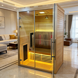 Cabine de Bain Thermale en Bois Authentique avec Chauffage Électrique Efficace, Sauna Domestique en Cèdre pour Résidence Privée et <span class=keywords><strong>Spa</strong></span> - Product Image 1