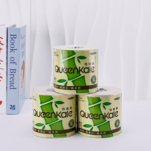 Custom Logo Home Use Degradable 4-Ply Virgin Bamboo Pulp Toilet <b>Tissue</b> Samples - Product Image 4