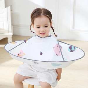 Cape de barbier pour enfants de salon de coiffure personnalisée se faire couper <span class=keywords><strong>les</strong></span> cheveux artefact de cheveux cape rasée pour bébé en tissu - Product Image 1