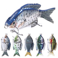 Leurre de pêche réaliste multi-articulé Bellance Artificial 9,5 cm 22,5 g, leurre dur segmenté en 2 parties, appât nageur