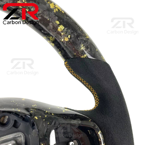 Volant sport en fibre de carbone forgée pour <span class=keywords><strong>Ford</strong></span> Focus MK4 <span class=keywords><strong>ST</strong></span> <span class=keywords><strong>ST</strong></span>-<span class=keywords><strong>Line</strong></span> <span class=keywords><strong>Fiesta</strong></span> MK8 Escape Kuga, amélioration de l'intérieur - Product Image 2
