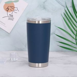 <b>Copper</b> Tumbler 20Oz Stainless Steel Insulated Double Wall Vacuum <b>Powder</b> Coated Matte Sweat Free BPA Free ASM25 - Product Image 6
