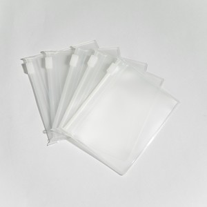 Sacs cadeaux transparents en PVC avec fermeture éclair pour bijoux, pochettes personnalisées avec logo pour colliers, bracelets, sous-vêtements et envois postaux - Product Image 1