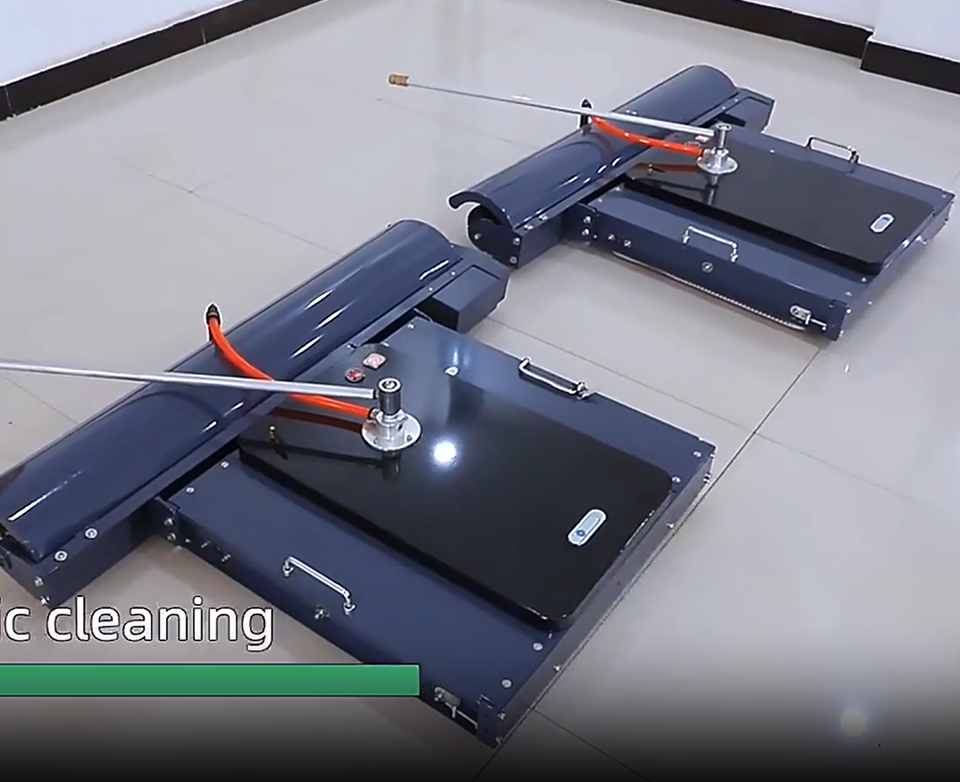 Newest Solar Panel Cleaning Robot Double Head Brush Machine Lithium ...