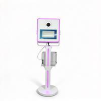 Kiosque photo portable tout-en-un avec écran tactile et éclairage LED RVB pour fêtes et événements commerciaux
