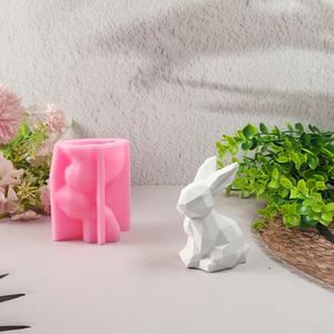 แม่พิมพ์หล่อเรซินแฮนด์เมดสไตล์ INS สำหรับตกแต่งแบบทำมือสำหรับเครื่องประดับกระต่ายทำจากซิลิโคน W0643เค้กเดสก์ท็อป - Product Image 3