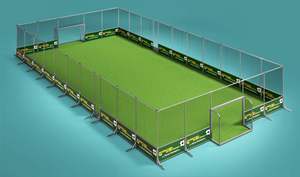 <span class=keywords><strong>Campo</strong></span> Sportivo per Interni ed Esterni per Calcio o Basket con Erba Artificiale e Recinzione Metallica - Product Image 3