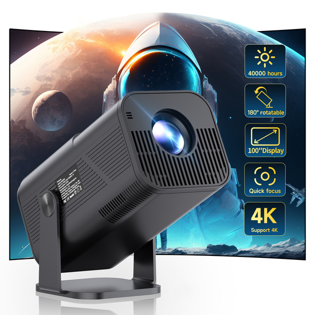 Factory Wholesale AMX500 Better Than HY320 Android 11 Portable Mini Projector 4K Outdoor Home Theater Video Full Hd Projectors
