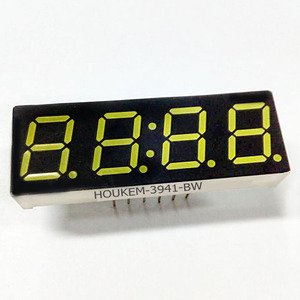 Màu Trắng 0.39 inch 4 chữ số 7 đoạn dẫn hiển thị chỉ số Houkem-3941-A/BW 14pins Đồng hồ thời gian hiển thị - Product Image 3