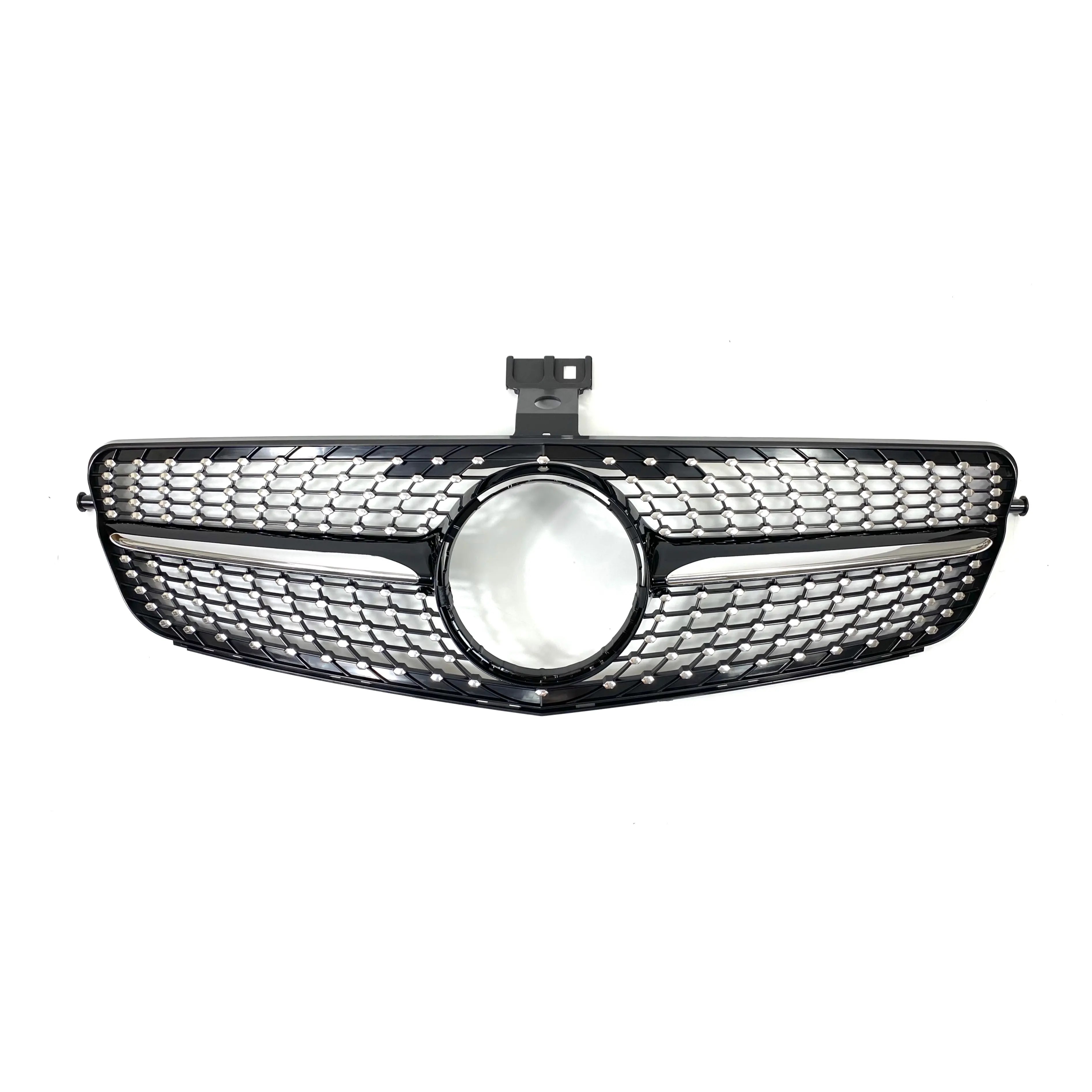 Schwarzer ABS-Front stoßstangen grill Diamant grill für Mercedes Benz C KLASSE W204 2008-2014