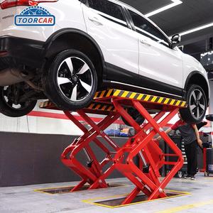 Elevador de coches de dos postes Sunmo bajo tierra elevador de coches de tijera pequeño (CE 4T) - Product Image 4