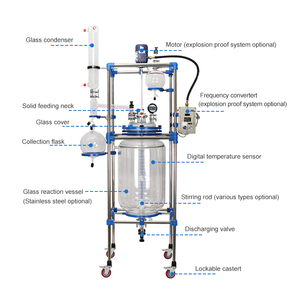 Automatic Glass Reactor with Integrated Condenser and Receiver Energy Saving & High Productivity - Product Image 1