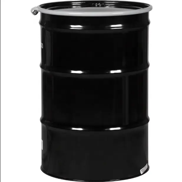 55 gallon open top steel drum