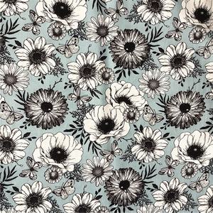 2022 नवीनतम फैशन बड़ा फूल मुद्रित कपड़े 100 कपास ऊतक कपड़ा तकिया सिलाई Quilting के लिए सीवन हस्तनिर्मित सामान - Product Image 6