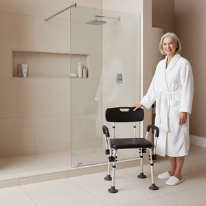 PEPE P30016 Adjustable <b>Shower</b> <b>Chair</b> for Seniors with Arms - Product Image 6