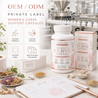 Capsules OEM de haute qualité pour l'amélioration naturelle des fesses et l'agrandissement des hanches, soutien énergétique et immunitaire, ingrédients naturels, 60/90/120 gélules