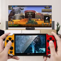 Console de jeu portable rétro X7 Plus à succès, écran LCD couleur de 5,1 pouces, 8 Go, double joystick, lecteur de jeux vidéo intégré, 2000 jeux Wi-Fi