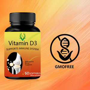 Etiqueta privada Vitamina D3 Softgels 5000IU Vitaminas Suplementos para el cuidado de la salud Apoya la salud de los huesos y los dientes para adultos - Product Image 4