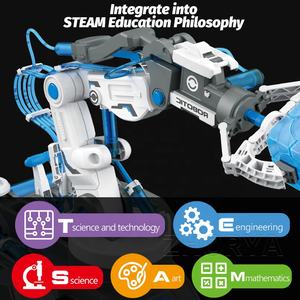 ZhoryaDIYアセンブリ3In1アームおもちゃロボット油圧マニプレレーターマシンアーム220pcsステムおもちゃロボット科学実験キット - Product Image 6