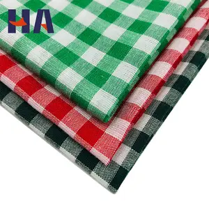 Производство окрашенной тартановой ткани, ткань для рубашек из 100% хлопка