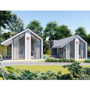 <span class=keywords><strong>Nancy</strong></span> Maison pour site de glamping Maisons préfabriquées <span class=keywords><strong>Villa</strong></span> moderne en acier léger Maisons unifamiliales à cadre métallique - Product Image 2