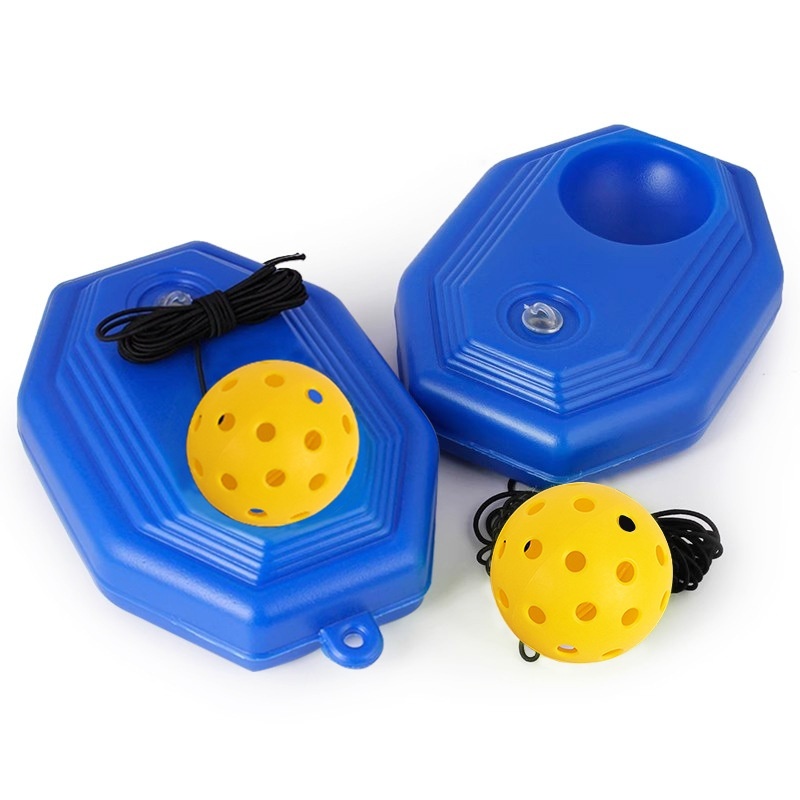 Bulk High Quality Durable Portable Pickleball Trainer Set with Custom Logo PE Base & Rebound Ball for Global Wholesale Supply