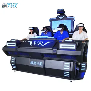 Fast delivery roller coaster game equipment 4 seats 9d vr cinema multi player Vr Simulator Chair