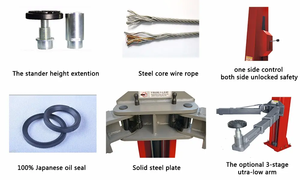 Launch dua <span class=keywords><strong>Post</strong></span> Lift mobil hidrolik Lift Auto <span class=keywords><strong>Hoist</strong></span> Lift untuk dijual 4 Ton Lift TLT240SB - Product Image 2