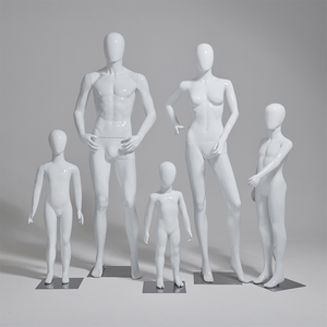 Maniquí Masculino y Femenino de Plástico con Acabado en Oro/Plata Electrochapado, Cabeza de Huevo/<span class=keywords><strong>Cristal</strong></span>, para Exhibición en Tiendas - Product Image 3