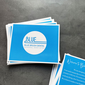 Tarjeta de agradecimiento laminada brillante personalizada, impresión a todo color, tarjeta de visita con código QR, tarjeta de compra para tienda en línea - Product Image 3
