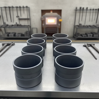Creuset en carbure de silicium et graphite pour fonderie, type réfractaire pour la coulée des métaux