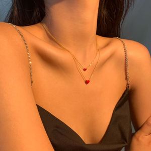 Collier Cœur Hypoallergénique en Argent 925 Dylam, Breloque Émaillée Personnalisée, Pendentif en Argent Sterling, Vente en Gros - Product Image 2